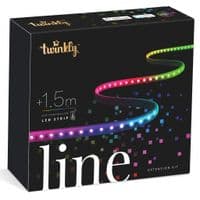 Smart LED Twinkly Line RGB підсвічування плюс 1,5м, Gen II, IP20, кабель чорний