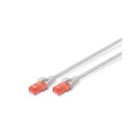 Патч-корд DIGITUS CAT 6 UTP, 15м, AWG 26/7, Cu, LSZH, сірий