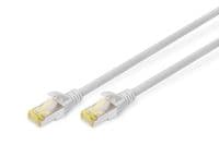 Патч-корд DIGITUS CAT 6a S-FTP, 0,25 м, AWG 26/7 сірого кольору
