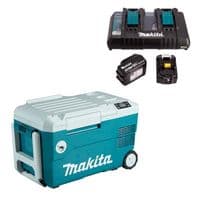 Холодильник мобільний акумуляторний Makita SET-DCW180-PT2 з функцією нагрівання, 2акк, 20л, 14.3кг