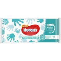 Вологі серветки Huggies OverClean 56 шт (5029053567822)