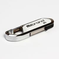 USB флеш накопичувач Mibrand 8GB Aligator White USB 2.0 (MI2.0 / AL8U7W)