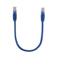 Патч-корд 0.3м, RJ-45, Cat.5e, CU, медь, синий Ritar (PCR-CU/0.3Be / 00220)