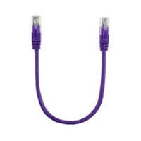 Патч-корд 0.5м, RJ-45, Cat.5e, CU, медь, фиолетовый Ritar (PCR-CU/0.5Pe / 14089)