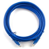 Патч-корд 1м, RJ-45, Cat.5e, CU, мідь, синій Ritar (PCR-CU / 1Be / 04270)