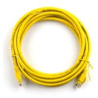 Патч-корд 20м, RJ-45, Cat.5e, CU, мідь, жовтий Ritar (PCR-CU/20Yw/04300)