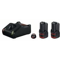 Акумуляторні батареї із ЗУ Bosch, комплект 2 шт, GBA 12 В 2.0 A*год + GAL 12V-40