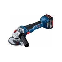 Шліфмашина кутова Bosch 18V-10, акумуляторна, 18V, 125 мм, 9000 об/хв, 2x5.0 Ач. L-BOXX 136, 0.89 кг