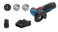 Шліфмашина кутова Bosch GWS 12V-76, акумуляторна, 12V/10.8V, коло 76мм, 19500 об/хв, 0.89 кг