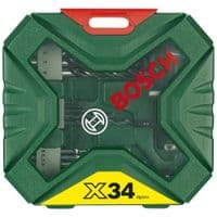 Свердла та насадки Bosch X-LINE-34, набір 34 од.