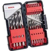 Свердла по металу Bosch HSS PointTeQ набір 18шт, 1,1.5,2,2,2.5,3,3.5,4,4,4.5,5,5.5,6,7,8,9,10