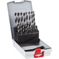 Свердла по металу Bosch HSS PointTeQ набір 19шт, 1,1.5,2,2.5,3,3.5,4,4.5,5,5.5,6,6.5,7,7.5,8,8.5,9,9.5,10