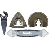Набір насадок для реноватора KWB for Einhell для плитки 4 шт.