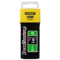 Скоби Stanley тип G 6мм (Степлер Stanley 6-TR250, 6-TR151Y) 1000шт