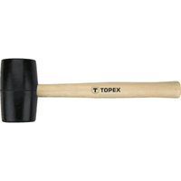 Киянка гумова TOPEX d 58 мм, 450 г, ручка дерев'яна