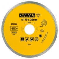 Коло відрізне DeWALT алмазне по кераміці 110х1.6х20.0мм. (DT3714)