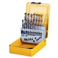 Набір свердлу DeWALT HSS-R по металу, 19шт, d=1-10мм. (DT5913)