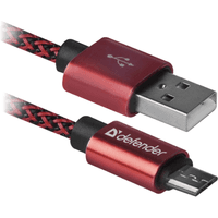 Кабель даних USB 2.0 AM до Micro 5P 1.0m USB08-03T червоний Defender (87801)