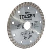 Коло відрізне Tolsen "ПРОФІ" алмазне Турбо 125×22.2х10 мм (76743)