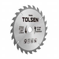 Диск Tolsen пильний з ТВС напайками по дереву 235х40Т*30мм (76450)