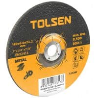Диск Tolsen шліфувальний по металу 115х6.0*22.2мм (76302)