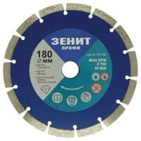 Диск Зеніт "ПРОФІ" алмазний сегментний 180x10 мм (16110180)