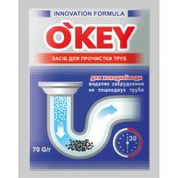 Засіб O'KEY для прочищення труб (холодна вода) (4820049381474)