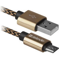 Кабель даних USB 2.0 AM до Micro 5P 1.0м USB08-03T золотий Defender (87800)