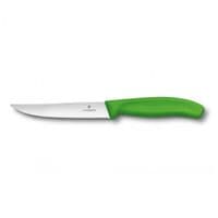 Кухонный нож Victorinox SwissClassic для стейка 12 см, волнистое лезвие, зеленый (6.7936.12L4)