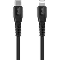 Дата кабель USB Type-C to Lightning 1,2m MFI Black CANYON (CNS-MFIC4B)