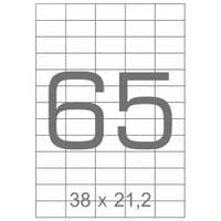 Етикетка самоклеяча TAMA 38х21,2 (65 на листі) с/кл (100аркушів) (17795)