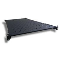 Полиця 19" 1U глиб. 800мм, шафи глибиною 1000мм, колір чорний Hypernet (U-FS-100-BLACK)