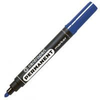 Маркер Centropen Permanent 8566 2,5 мм, круглий наконечник, синій (8566/03)