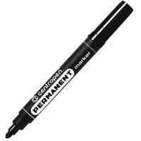 Маркер Centropen Permanent 8566 2,5 мм, круглий наконечник, чорний (8566/01)