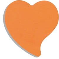 Бумага для заметок BUROMAX with adhesive layer "Heart", 50 sheets, NEON colors mix (BM.2362-99)
