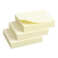 Папір для нотаток Axent with adhesive layer 50x40мм,100sheets,pastel yellow (3 pcs. (2311-01-А)
