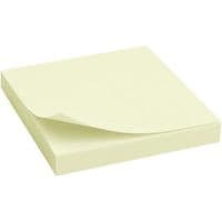 Папір для нотаток Axent with adhesive layer 75x75мм, 100sheets., Pastel yellow (2314-01-А)