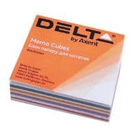 Бумага для заметок Delta by Axent "MIX" 80Х80Х20мм, glued (D8012)