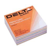 Бумага для заметок Delta by Axent "MIX" 90Х90Х30мм, glued (D8014)