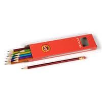 Олівець графітний Koh-i-Noor 1372 ORIENTAL, НВ with eraser, 12шт (1372002012KS)