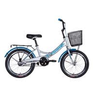 Велосипед Formula 20" SMART рама-13" 2021 багажник+кошик Silver/Blue (OPS-FR-20-062)