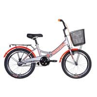 Велосипед Formula 20" SMART рама-13" 2021 багажник+кошик Silver/Orange (OPS-FR-20-064)