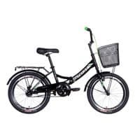 Велосипед Formula 20" SMART рама-13" 2021 багажник+кошик Black/Green (OPS-FR-20-061)