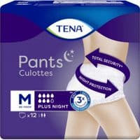 Подгузники для взрослых Tena Pants Plus Night Трусы ночные размер Мedium 12 шт (7322540839913)