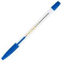 Ручка шариковая BUROMAX non-retractable JOBMAX Corvina, blue (BM.8117-01)