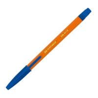 Ручка шариковая BUROMAX non-retractable JOBMAX ORANGE, blue (BM.8119-01)