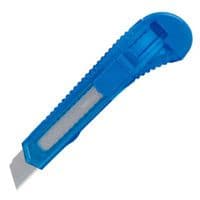 Ніж канцелярський BUROMAX 18мм, transparent plastic, JOBMAX (BM.4646)