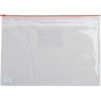 Папка на блискавці BUROMAX A5, пластикова блискавка червона (BM.3947-05)