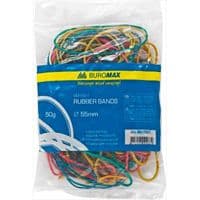 Гумки для грошей BUROMAX JOBMAX assorted colors, 50г (BM.5501)