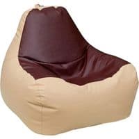 Пуф ПРИМТЕКС ПЛЮС кресло-груша Simba H-2201/H-002 S Beige-Brown (Simba H-2201/H-002 S Beige-Brown)